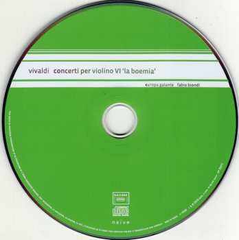 CD Antonio Vivaldi: Concerti Per Violino VI ‘La Boemia’