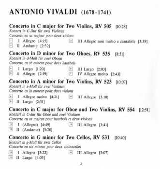 CD Antonio Vivaldi: Double Concertos