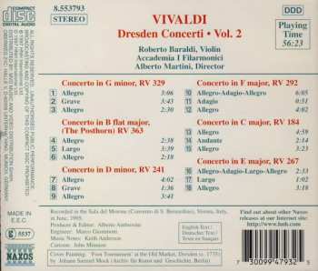 CD Antonio Vivaldi: Dresden Concerti Vol. 2