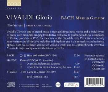 CD Johann Sebastian Bach: Gloria; Mass In C Major