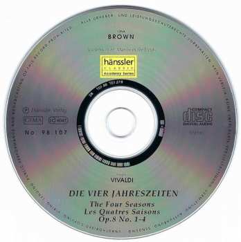 CD Antonio Vivaldi: Die Vier Jahreszeiten | The Four Seasons | Les Quatres Saisons