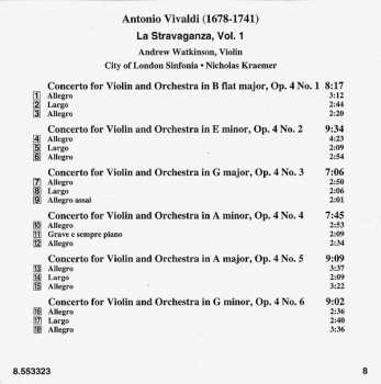 CD Antonio Vivaldi: La Stravaganza, Vol. 1