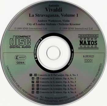 CD Antonio Vivaldi: La Stravaganza, Vol. 1