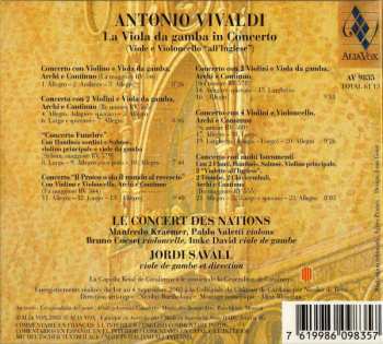 CD Antonio Vivaldi: La Viola Da Gamba In Concerto (Viole E Violoncello "All'Inglese")
