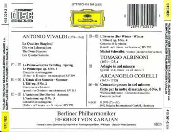 CD Berliner Philharmoniker: Le Quattro Stagioni = Die Vier Jahreszeiten = The Four Seasons / Adagio / Weihnachtskonzert = Christmas Concerto