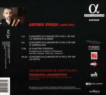 CD Antonio Vivaldi: Le Quattro Stagioni - La Tempesta di Mare - Il Gardellino - La Notte