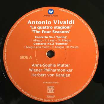 LP Herbert von Karajan: The Four Seasons / Le Quattro Stagioni / Die Vier Jahreszeiten / Les Quatre Saisons