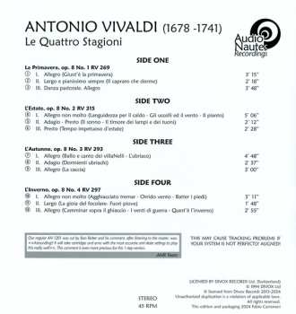 2LP Antonio Vivaldi: Le Quattro Stagioni DLX | LTD