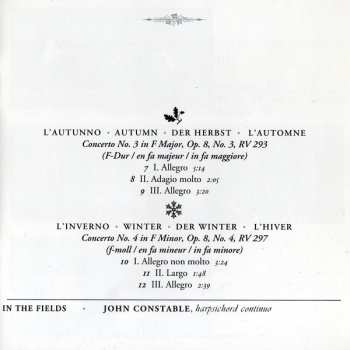 CD Antonio Vivaldi: The Four Seasons