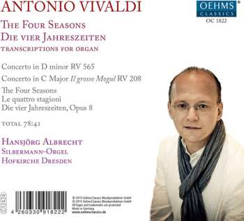 CD Antonio Vivaldi: Vivaldi In Dresden: The Four Seasons - Transcriptions For Organ