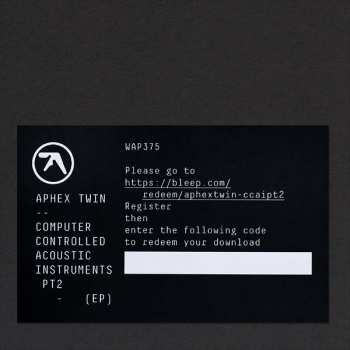 LP Aphex Twin: Computer Controlled Acoustic Instruments Pt2 (EP)