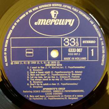 LP Aphrodite's Child: Greatest Hits