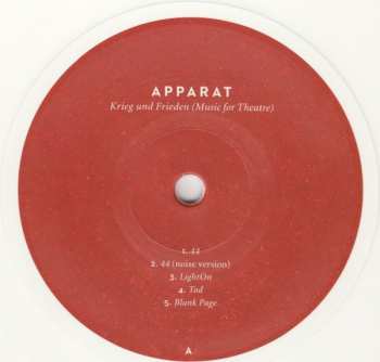 LP/CD Apparat: Krieg Und Frieden (Music For Theatre) LTD | CLR