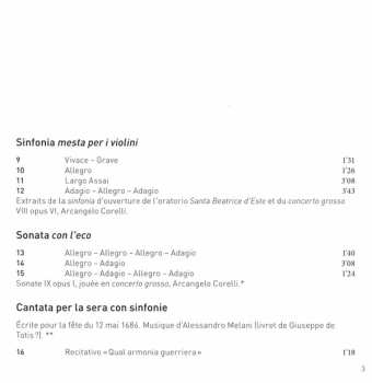 CD Arcangelo Corelli: Trionfo Romano (Fête Romaine En L'Honneur de Louis XIV)