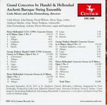 CD Archetti Baroque String Ensemble: Grand Concertos By Handel & Hellendaal