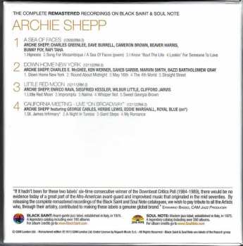 4CD/Dobozkészlet Archie Shepp: The Complete Remastered Recordings On Black Saint & Soul Note