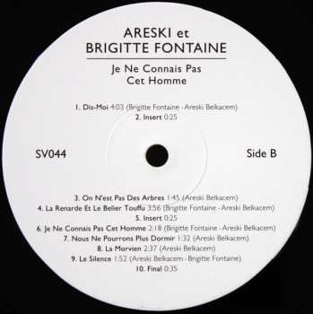 LP Areski - Brigitte Fontaine: Je Ne Connais Pas Cet Homme