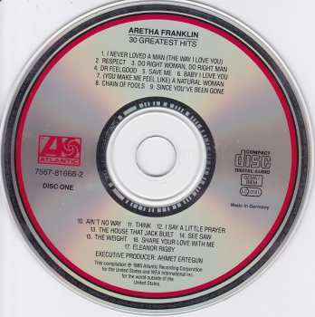 2CD Aretha Franklin: 30 Greatest Hits