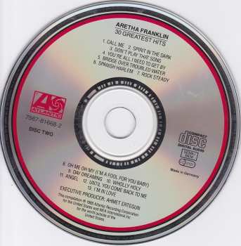 2CD Aretha Franklin: 30 Greatest Hits