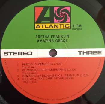 2LP Aretha Franklin: Amazing Grace