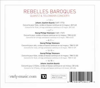 CD L'Ensemble Arion: Rebelles Baroques: Quantz & Telemann Concerti