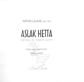2CD/Dobozkészlet Sakari Oramo: Aslak Hetta, Opera In Three Acts