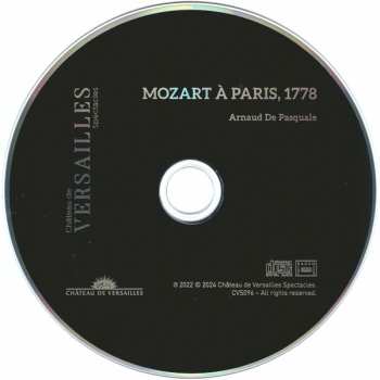 CD Arnaud De Pasquale: Mozart À Paris 1778