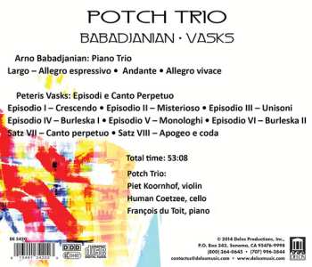 CD Pēteris Vasks: Piano Trio / Episodi E Canto Perpetuo