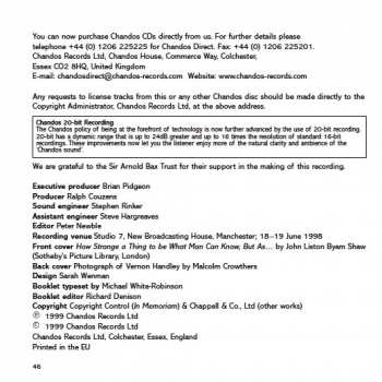 CD Vernon Handley: Concertante For Piano (Left Hand), The Bard Of Dimbovitza