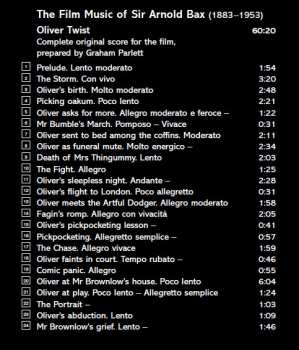 CD BBC Philharmonic: The Film Music Of Sir Arnold Bax (Oliver Twist / Malta, GC