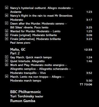 CD BBC Philharmonic: The Film Music Of Sir Arnold Bax (Oliver Twist / Malta, GC