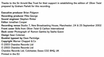 CD BBC Philharmonic: The Film Music Of Sir Arnold Bax (Oliver Twist / Malta, GC