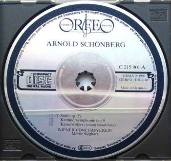 CD Arnold Schoenberg: Arnold Schönberg - Kammersymphonie Op. 9 • Suite Op. 29 • Kaiserwalzer