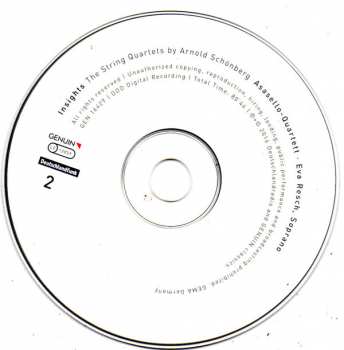 2CD Arnold Schoenberg: Insight: The String Quartets by Arnold Schönberg