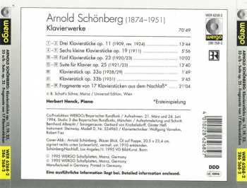 CD Arnold Schoenberg: Klavierwerke