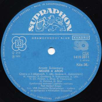 2LP Arnold Schoenberg: Mojžíš A Áron (2xLP)