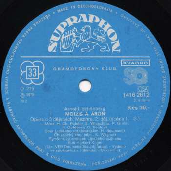 2LP Arnold Schoenberg: Mojžíš A Áron (2xLP)