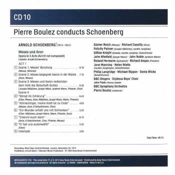 11CD/Dobozkészlet Arnold Schoenberg: Pierre Boulez conducts Schoenberg