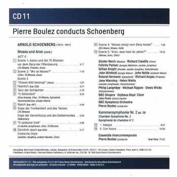 11CD/Dobozkészlet Arnold Schoenberg: Pierre Boulez conducts Schoenberg