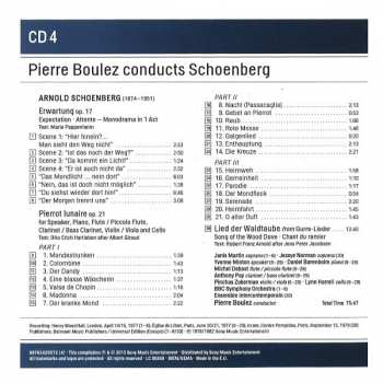 11CD/Dobozkészlet Arnold Schoenberg: Pierre Boulez conducts Schoenberg