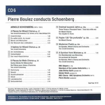 11CD/Dobozkészlet Arnold Schoenberg: Pierre Boulez conducts Schoenberg