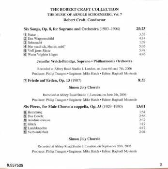 CD Philharmonia Orchestra: Six Songs For Soprano And Orchestra