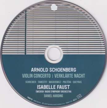 CD Arnold Schoenberg: Violin Concerto / Verklärte Nacht
