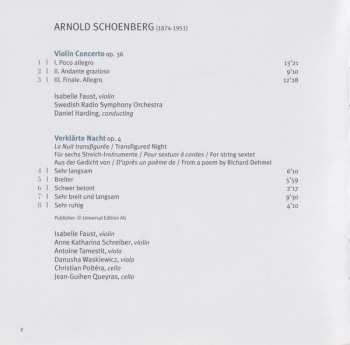 CD Arnold Schoenberg: Violin Concerto / Verklärte Nacht