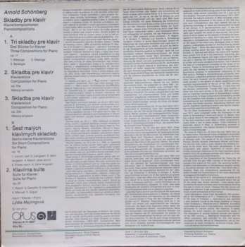 LP Arnold Schoenberg: Skladby Pre Klavír = Klavierkompositionen Op. 11, 19, 25, 33