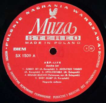 LP Arp Life: Jumbo Jet