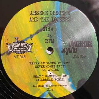LP Arsene Obscene And The Loozers: Arsene Obscene And The Loozers