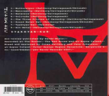 CD Jonas Hellborg: Art Metal (Vyakhyan-Kar)