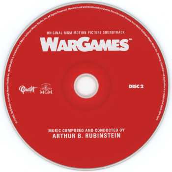 2CD Arthur B. Rubinstein: WarGames (Original MGM Motion Picture Soundtrack)