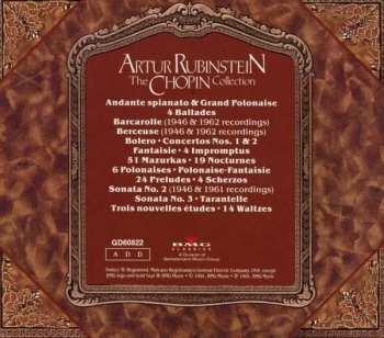 11CD Arthur Rubinstein: The Chopin Collection DLX